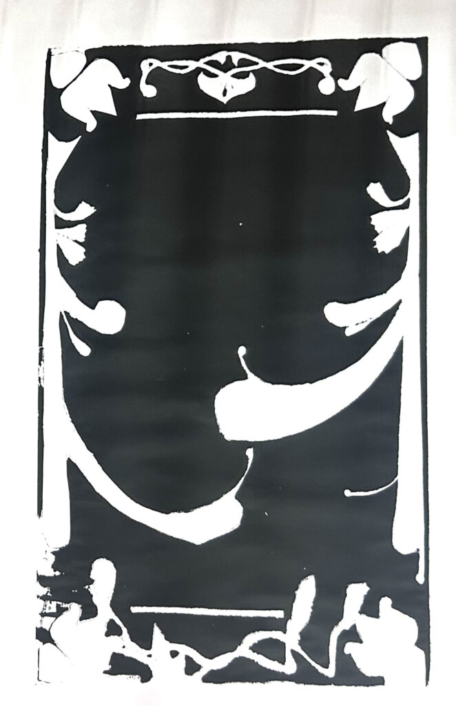 Impression art nouveau avec du scotch